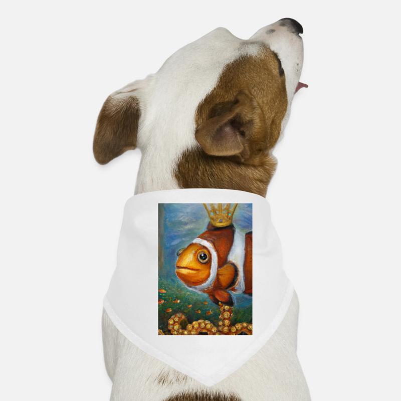 Clownfisch mit einer Krone Hunde-Bandana