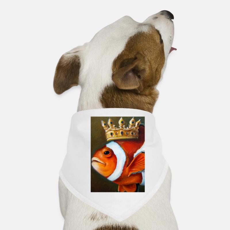 Clownfisch mit einer Krone Hunde-Bandana