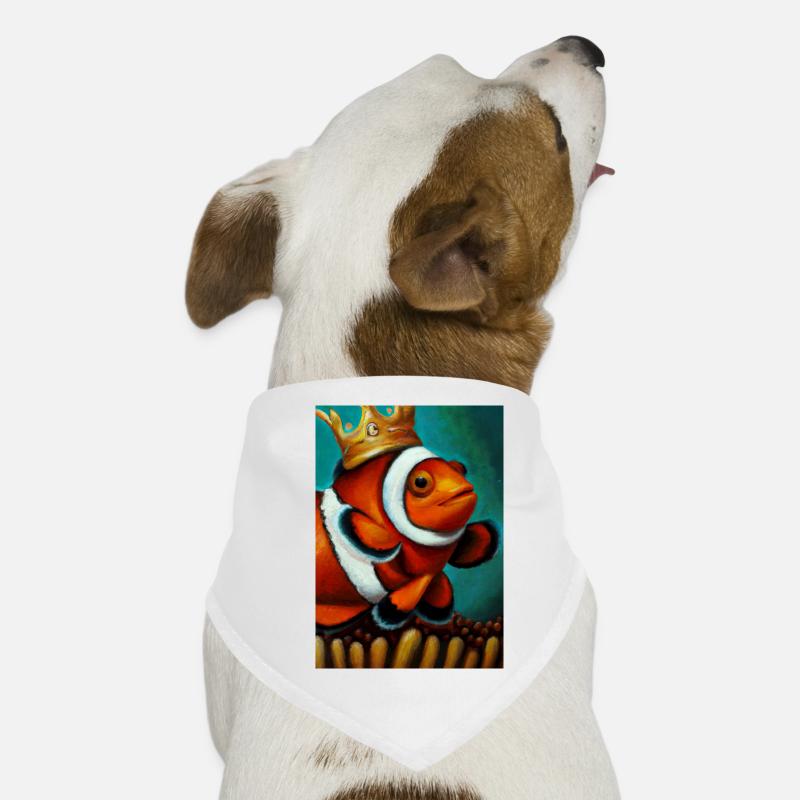 Clownfisch mit einer Krone Hunde-Bandana