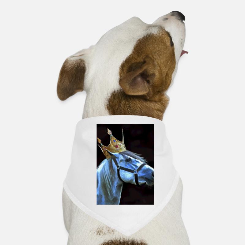 Pferd mit Krone Hunde-Bandana