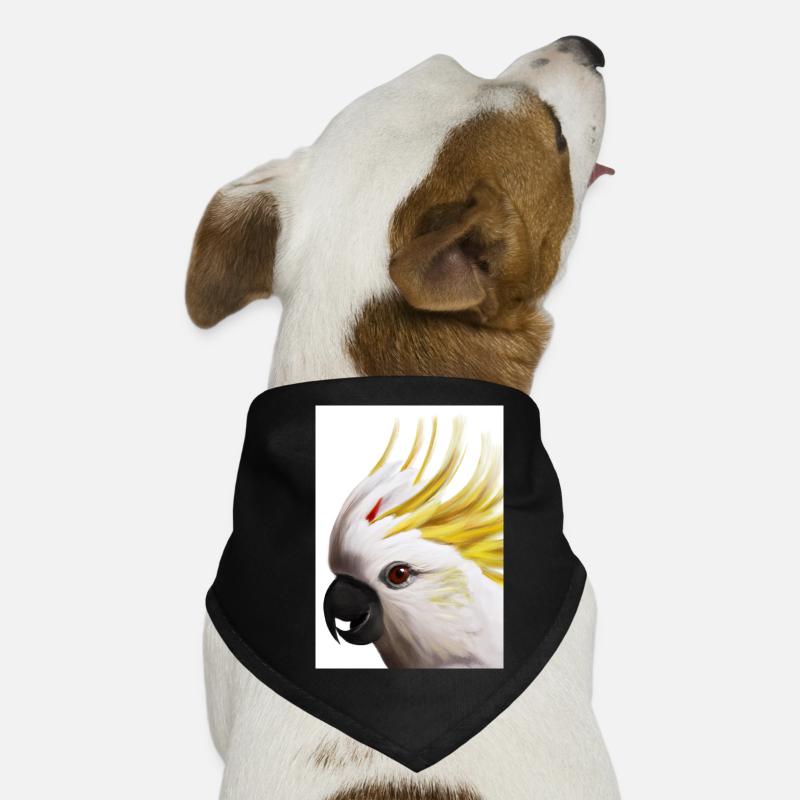 Kopf eines Kakadus Hunde-Bandana