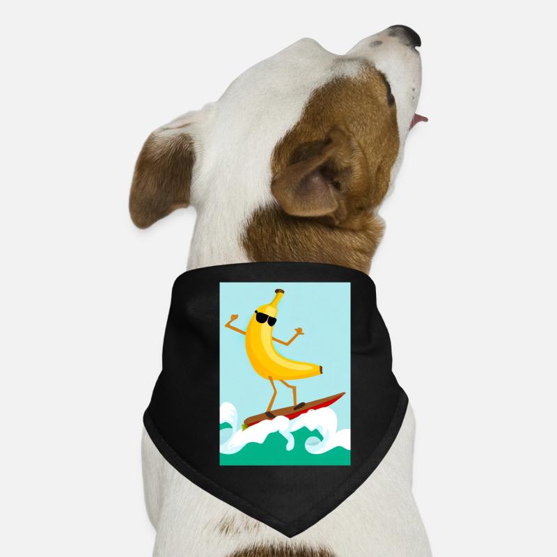 Surfen Banane Hunde-Bandana