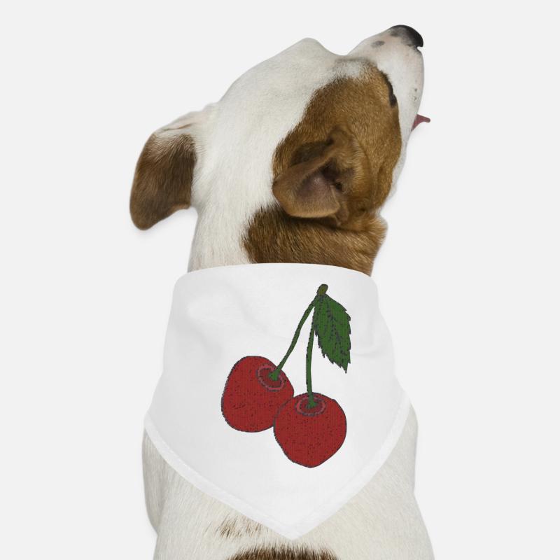 Cherries fabric Dog Bandana