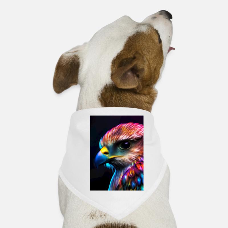 Buntes Vogelgesicht Hunde-Bandana
