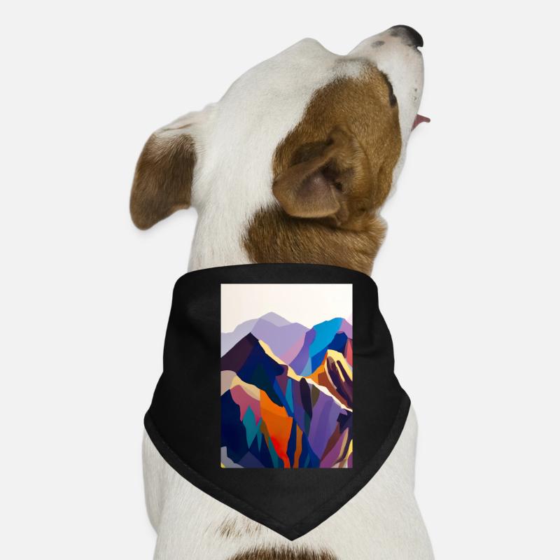 Bunte Berge Hunde-Bandana