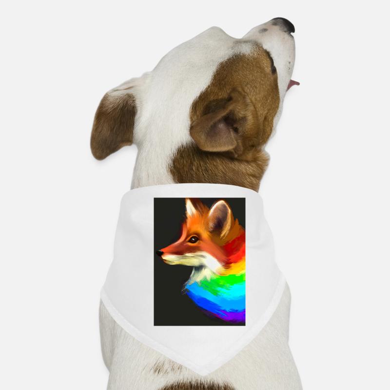 Regenbogenfuchs Hunde-Bandana
