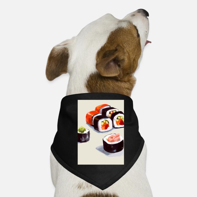 Sushi-Rollen Hunde-Bandana