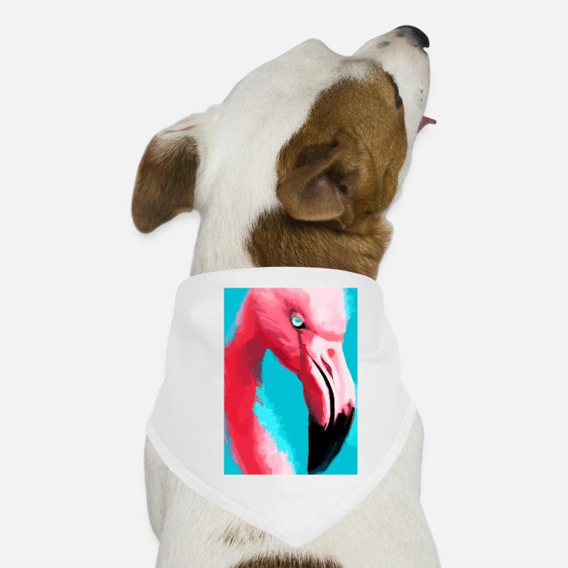 Flamingo-Kopf Hunde-Bandana