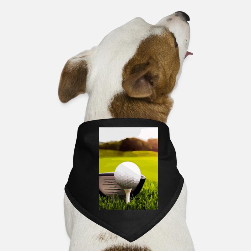 Golfball Abschlag Hunde-Bandana
