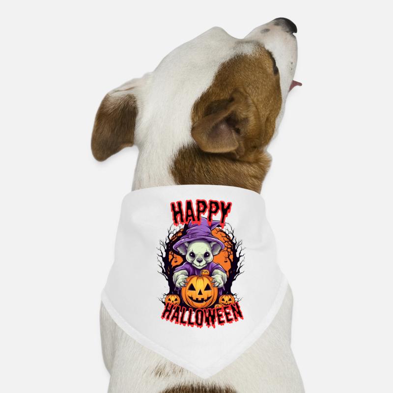 Mignon hamster d’Halloween avec motif citrouille Bandana pour chien
