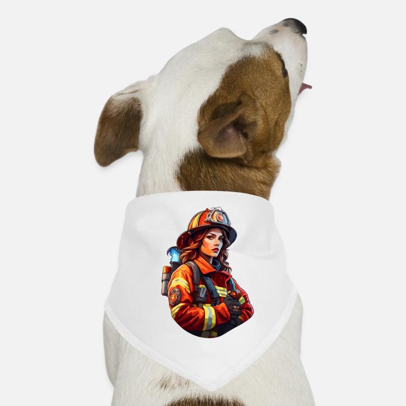 Firefighter / Fire / Fire / Extinguish / Heroine Dog Bandana