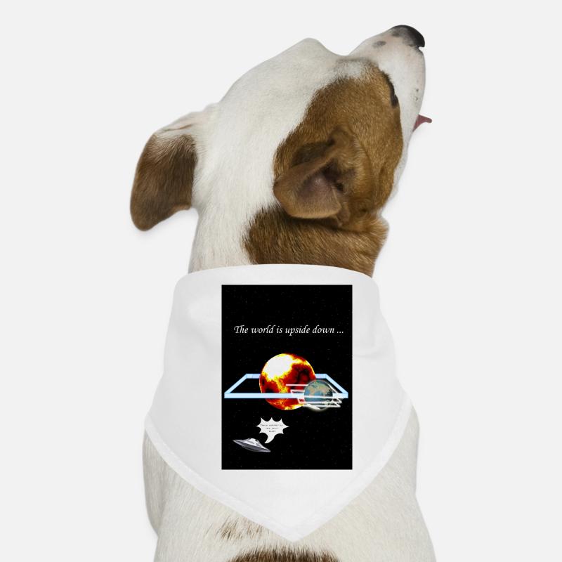 Die Welt steht Kopf Hunde-Bandana