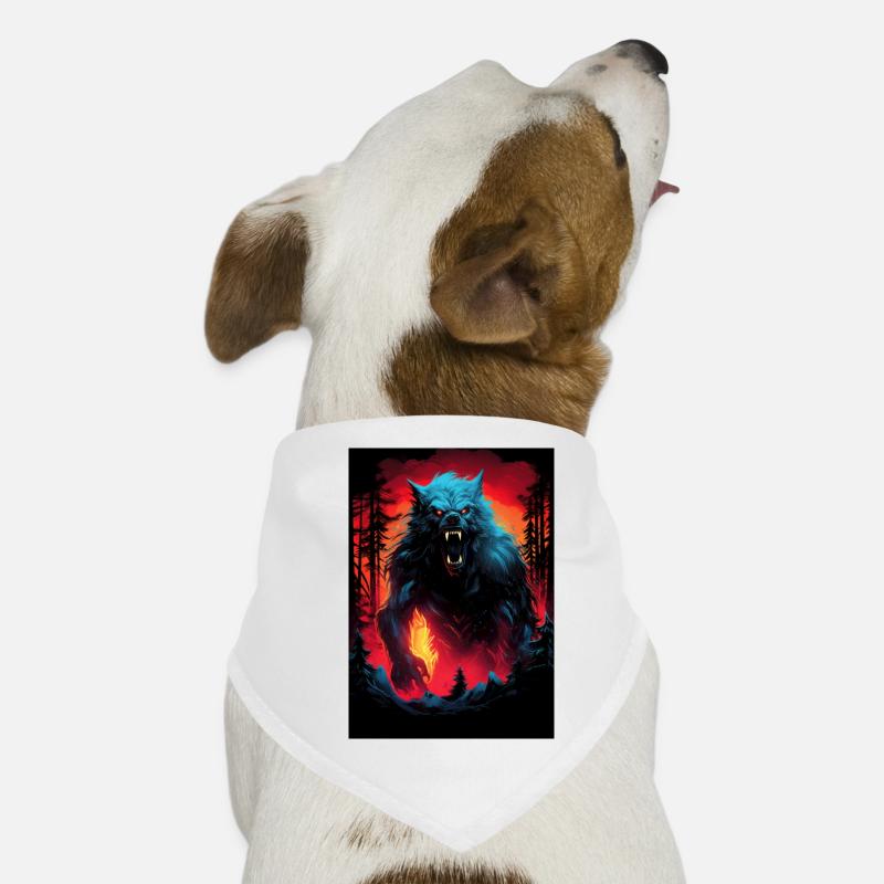 Loup-garou Werwolf Bandana pour chien