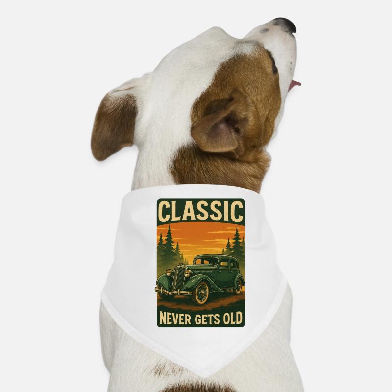 Classic Car Vintage Oldtimer Hunde-Bandana