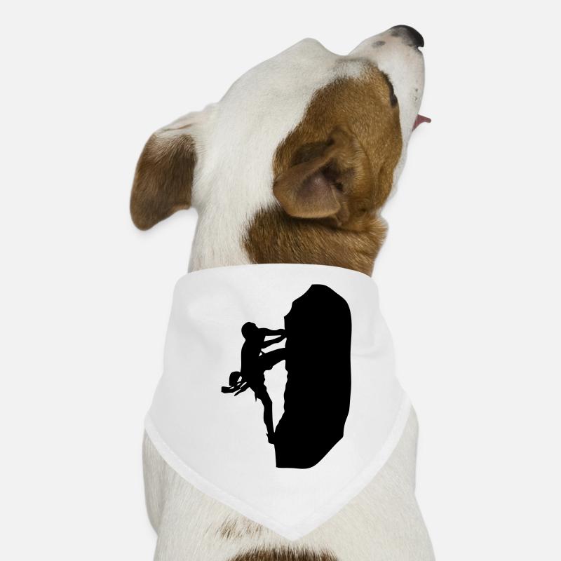klettern_bergsteigen_silhouette Bandana pour chien