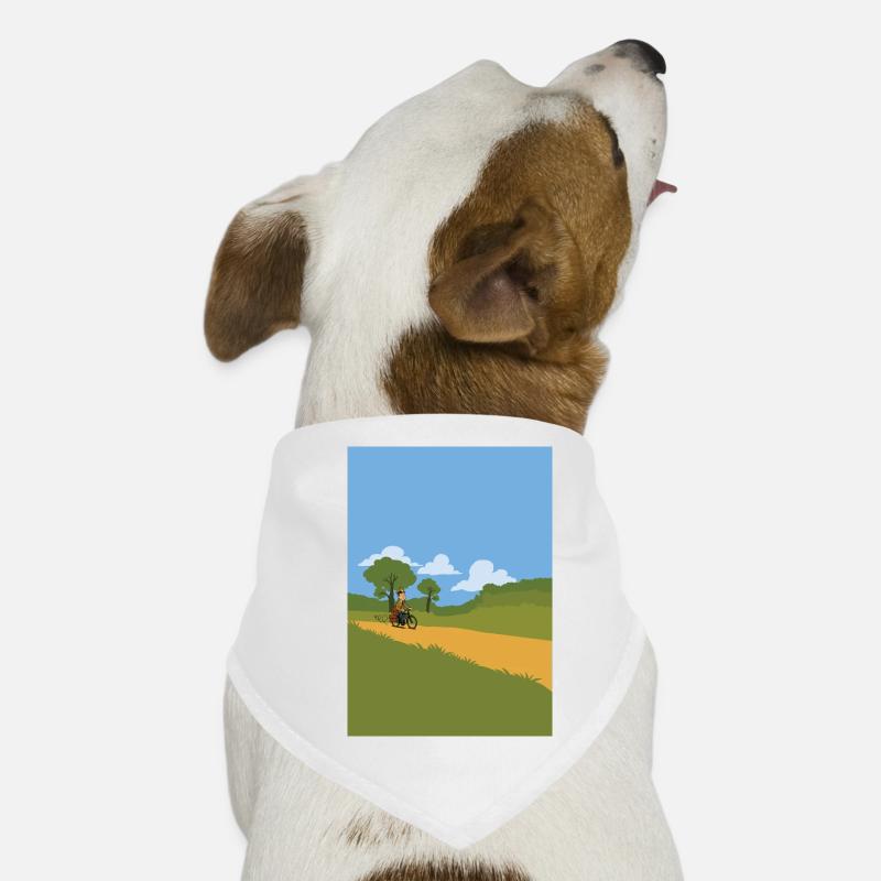 Postman on a bicycle Dog Bandana