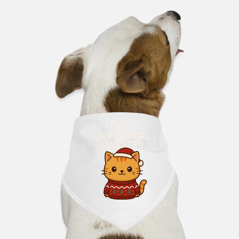 Pull de Noël moche pour chat Bandana pour chien