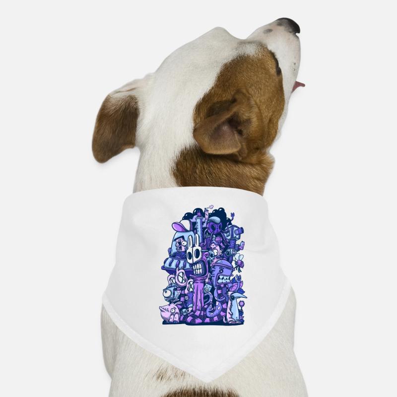 Caos Viola Bandana per cani