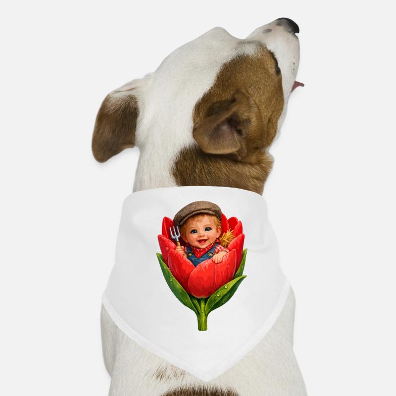 Bébé dans Tulip Bud Bandana pour chien