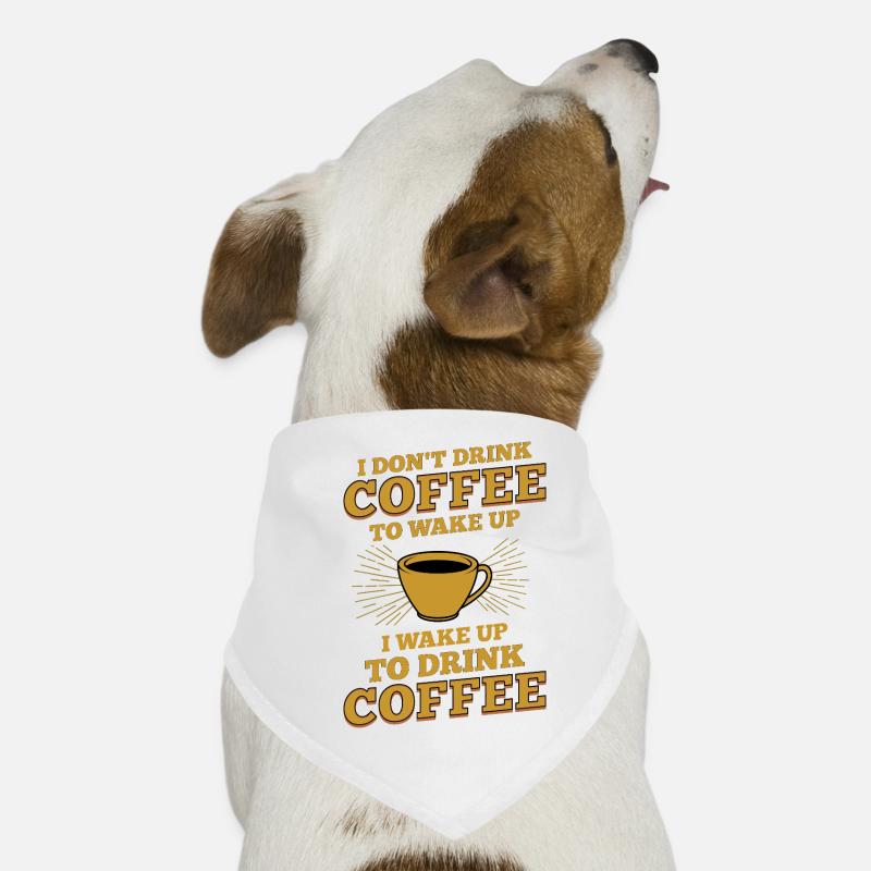 Funny Coffee Lover Quote Design Dog Bandana