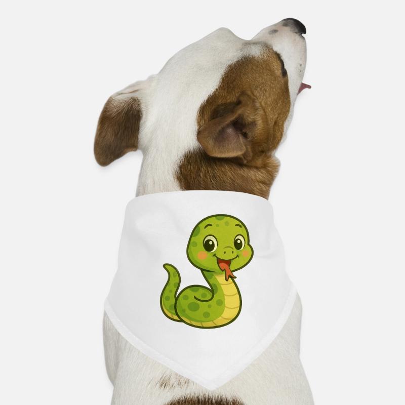 Serpent au visage amical Bandana pour chien