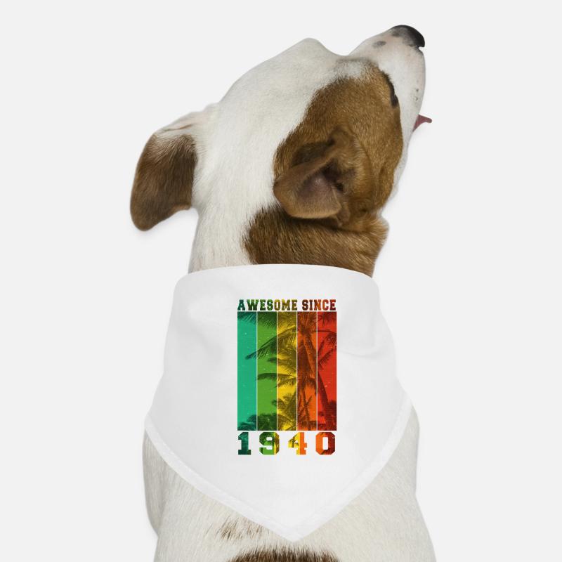 Awesome Since 1940 Dog Bandana