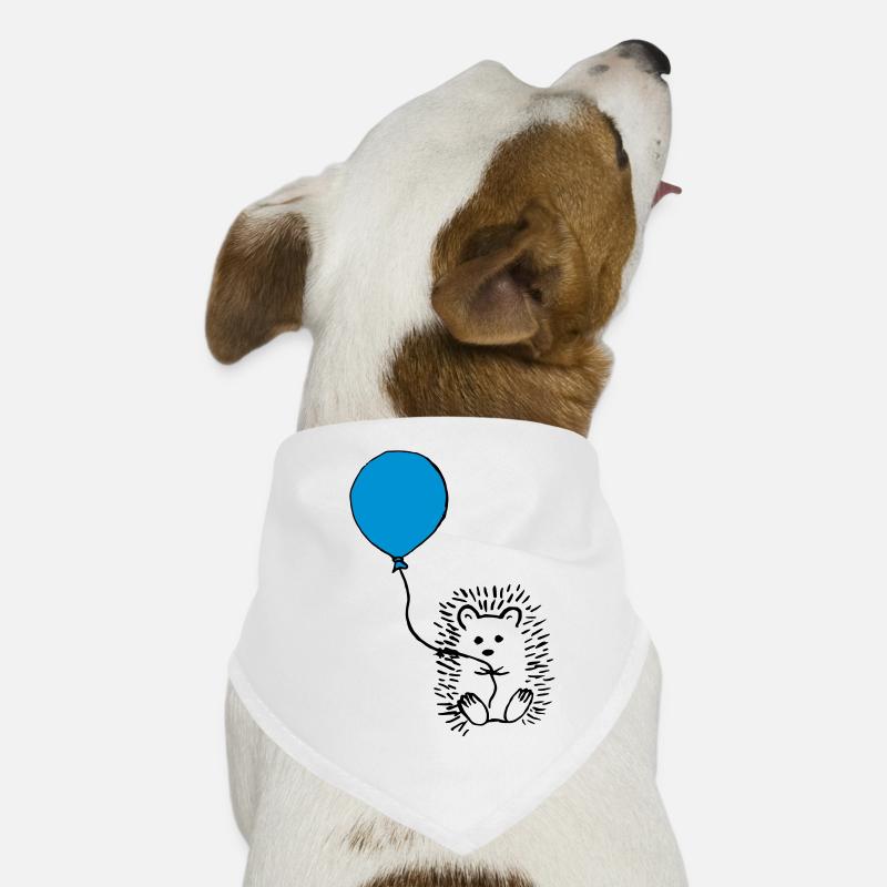 Hedgehog with balloon Dog Bandana