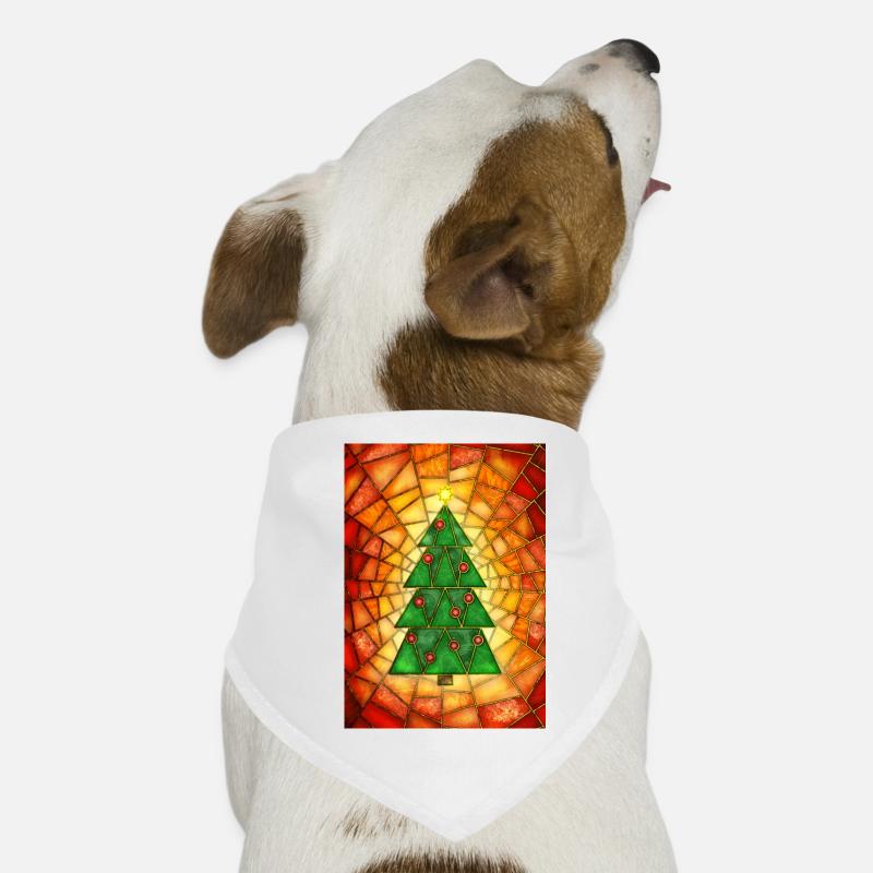 Christmas tree in Tiffany style Dog Bandana