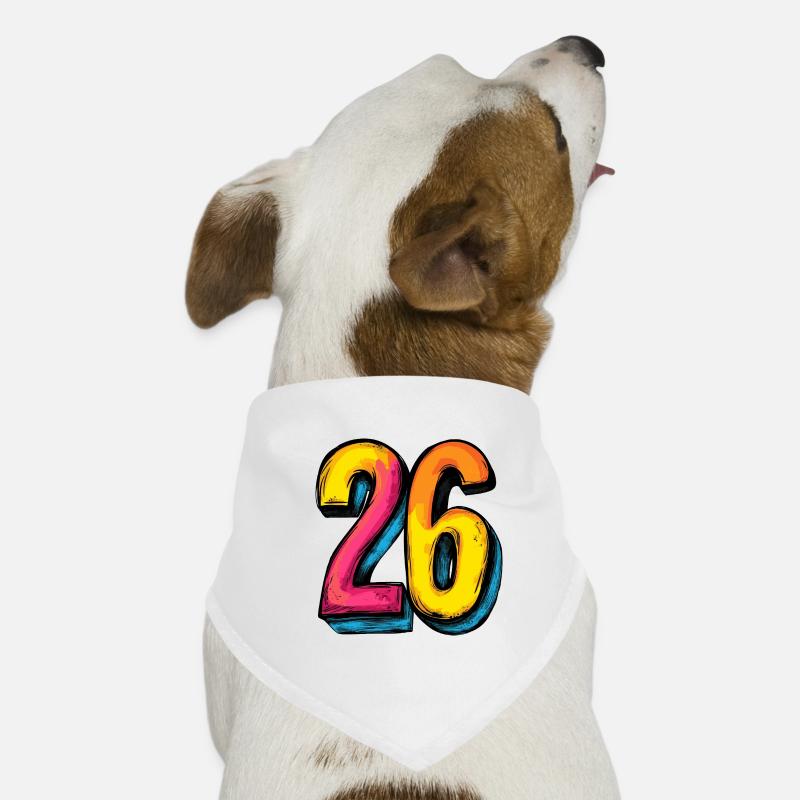Bande dessinée à 26 chiffres Bandana pour chien