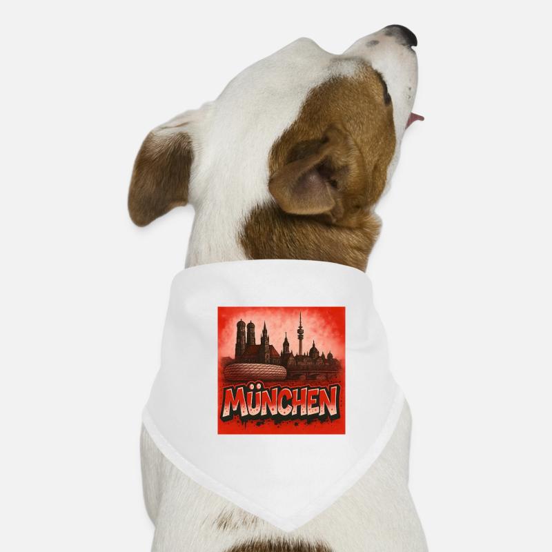 Munich in Graffiti Style Dog Bandana
