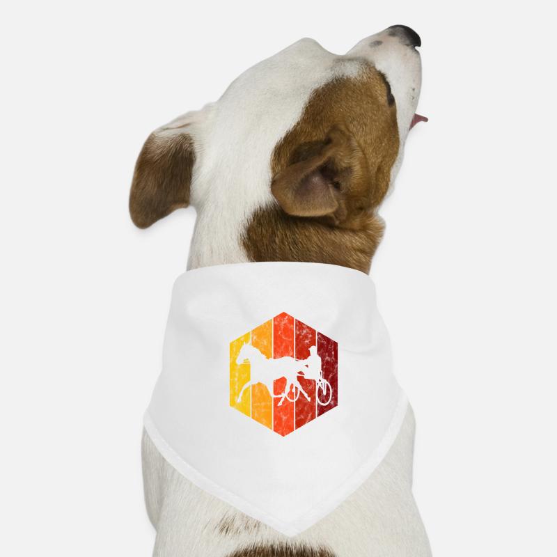 Traber Trabrennen in retro oder vintage Style Hunde-Bandana