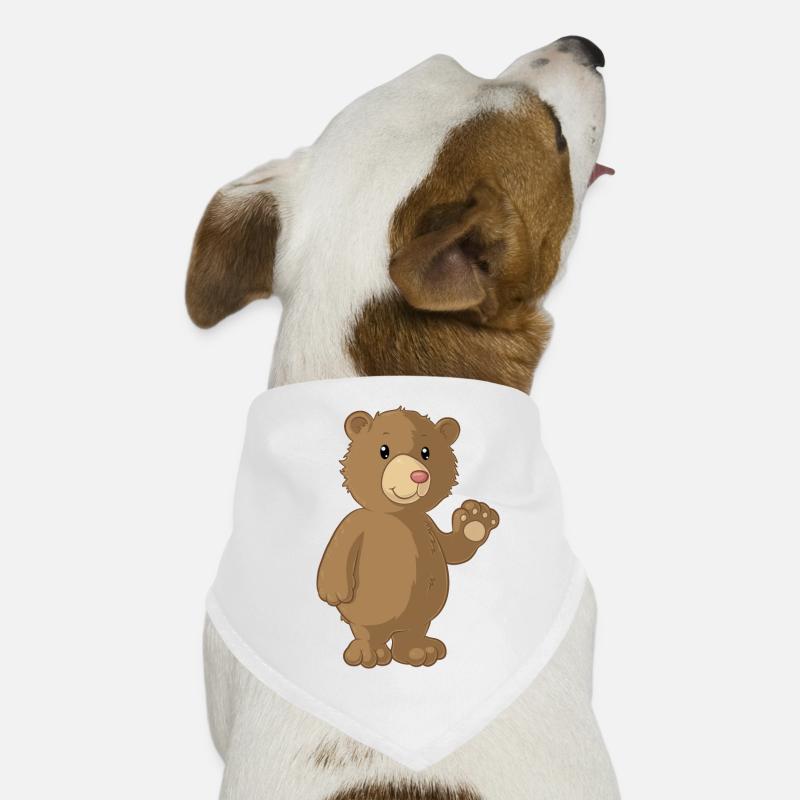 Winkender Comic Bär Hunde-Bandana