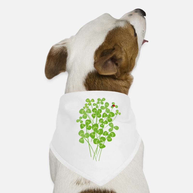 Ladybug clover luck Dog Bandana