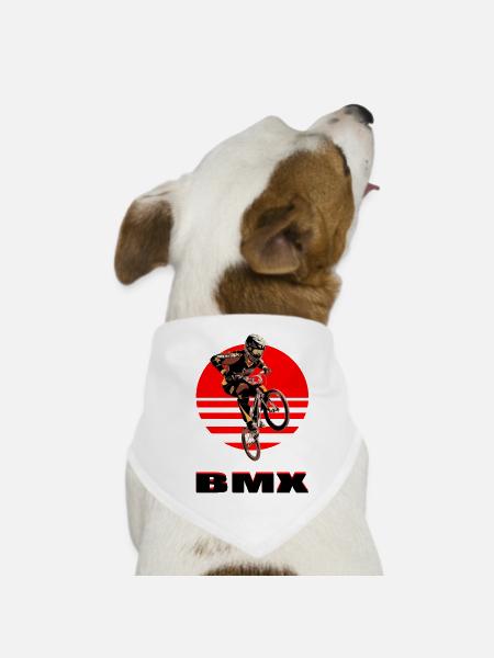 BMX Bike - Hunde-Bandana - Weiß - Vorne
