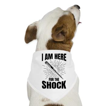 Elektrotechniker Witz - Hunde-Bandana - Weiß - Vorne