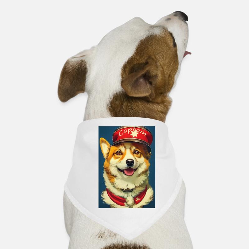 Capitaine Corgi Bandana pour chien
