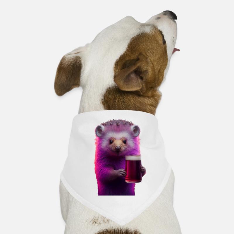 Freches Bier Fretchen in Pinker Farbe Hunde-Bandana
