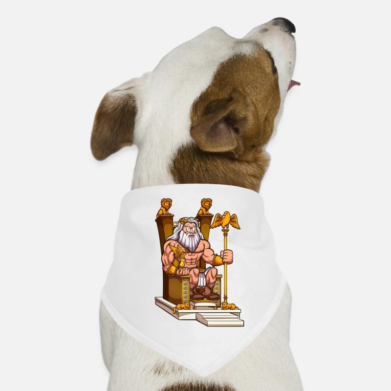 Zeus auf dem Thron Hunde-Bandana