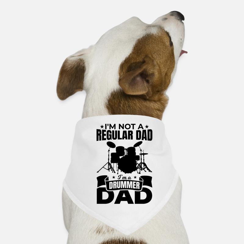 Drummer Dad Dog Bandana