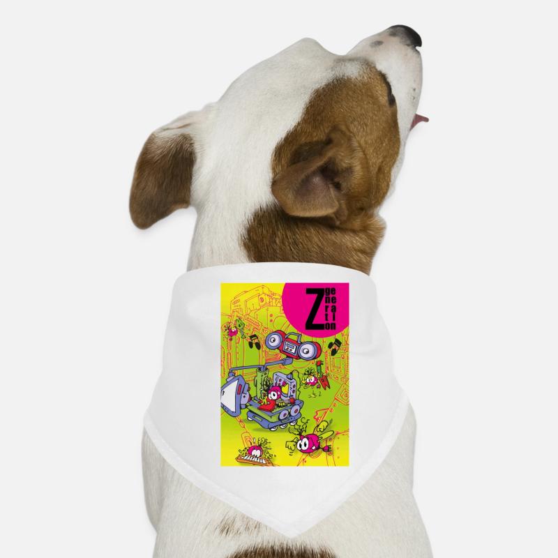 Zgeneration 1 - Hunde-Bandana - Weiß