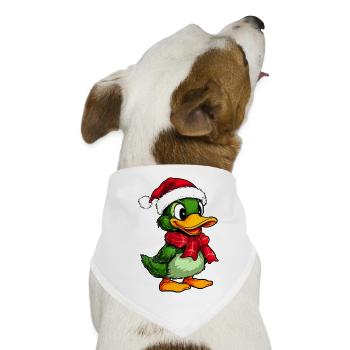 Weihnachten Entchen - Hunde-Bandana - Weiß - Vorne