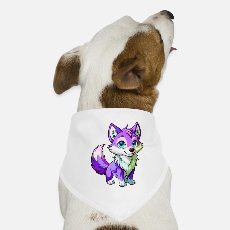 Bébé loup violet Bandana pour chien