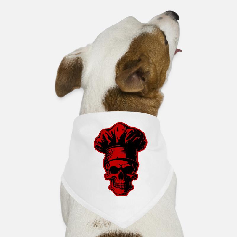 Skull Cook Bandana pour chien
