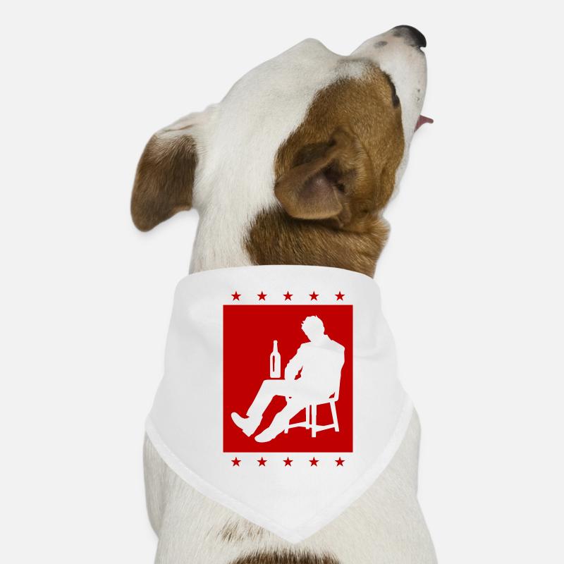 Drunk Man Drinking Drunk Dog Bandana