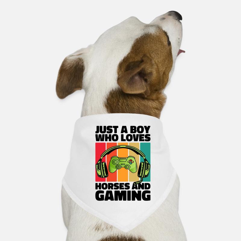 Gamer und Pferde: Videospiele und Reitabenteuer Hunde-Bandana