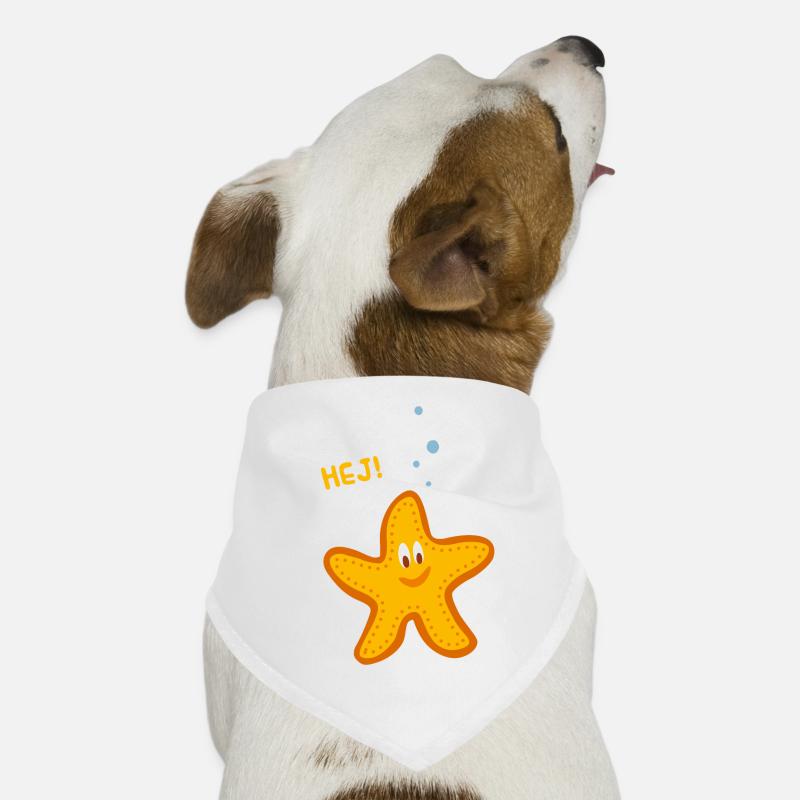 Lustiges Bild Seestern für Kinder oder Baby Hunde-Bandana