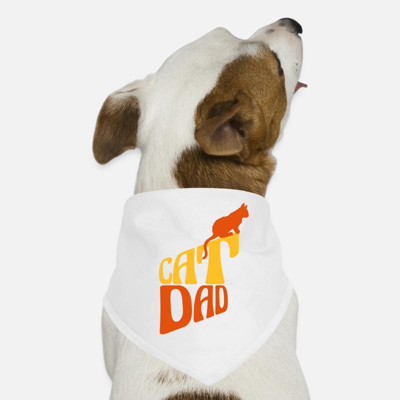 Conception du logo Cat Dad Bandana pour chien