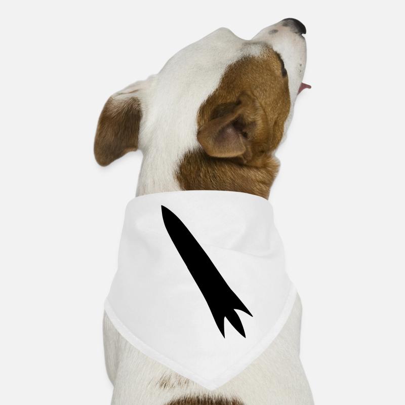 Vecteur de vol spatial spatial de fusée spatiale Bandana pour chien