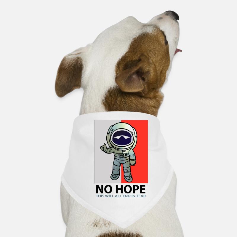 No Hope with Astronaut Dog Bandana