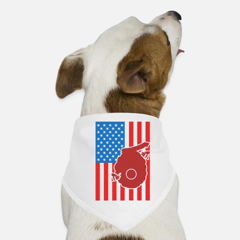 Beekeeping US Flag Dog Bandana